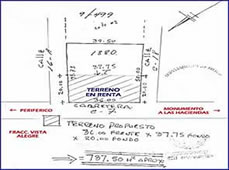 Terreno en renta en la Colonia Maya